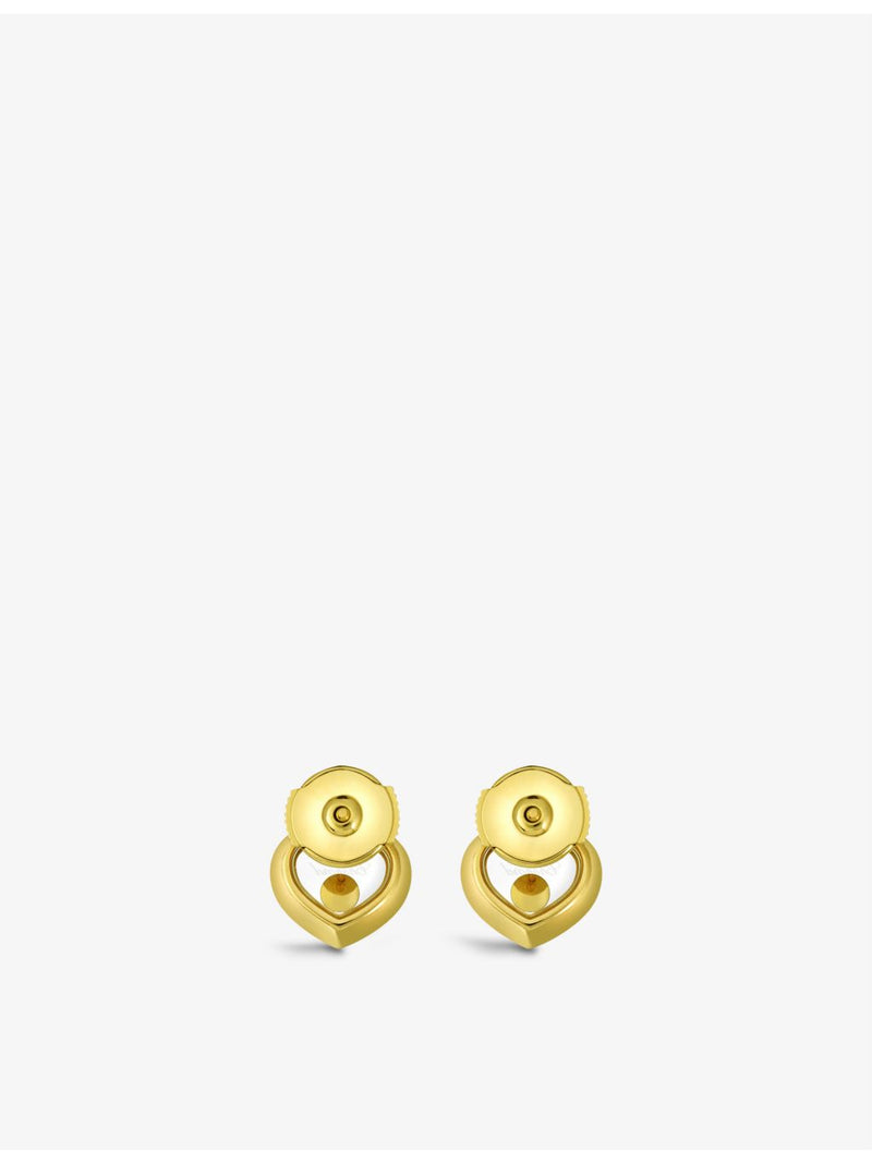 Chopard 18ct yellow gold diamond earrings (British brand)
