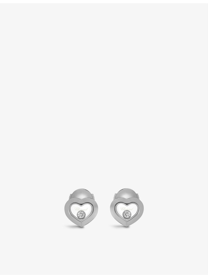 Chopard Happy Diamonds 18ct white gold diamond earrings - British product