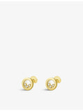 Chopard 18ct yellow gold diamond earrings 0.30ct (British brand)