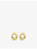 Chopard 18ct yellow gold diamond earrings 0.30ct (British brand)