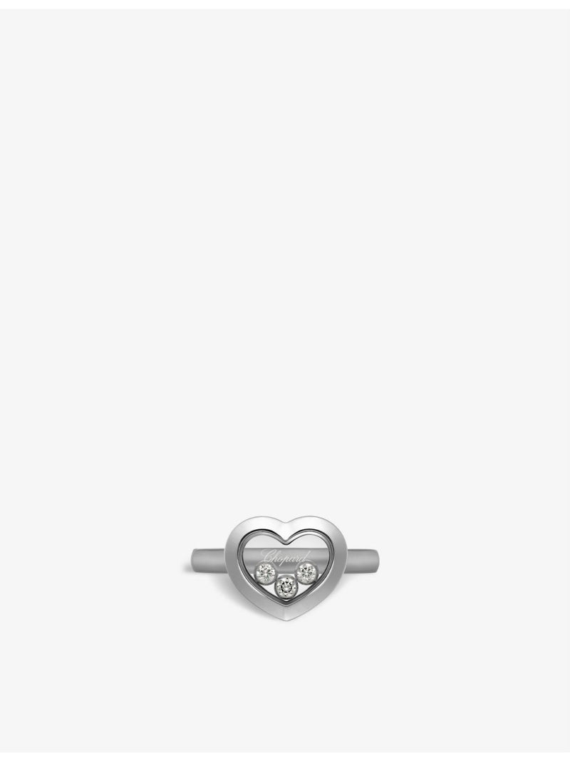 Chopard white-gold diamond ring 0.15ct brilliant-cut - British product