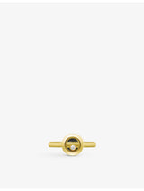 selfridges Chopard Happy Diamonds 18ct Yellow Gold 0.05ct Brilliant-Cut Diamond Ring- Buy online at McGrocer