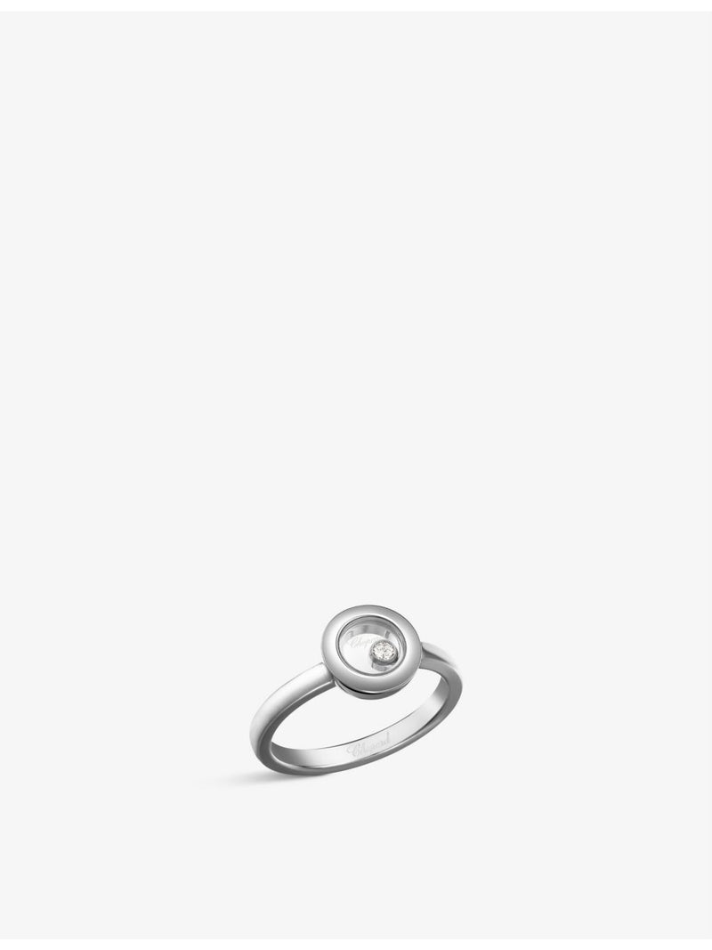 Chopard Happy Diamonds 18ct white gold diamond ring, imported from the UK