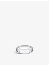 selfridges Thomas Sabo Open Sterling Silver and Zirconia Ring- Buy online at McGrocer