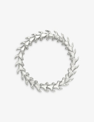 Shaune Leane Serpent Trace Wide Sterling Silver Bracelet