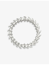 selfridges Shaune Leane Serpent Trace Wide Sterling Silver Bracelet- Buy online at McGrocer