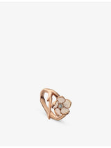 selfridges Shaun Leane Cherry Blossom Rose Gold-Plated Vermeil and Diamond Ring- Buy online at McGrocer