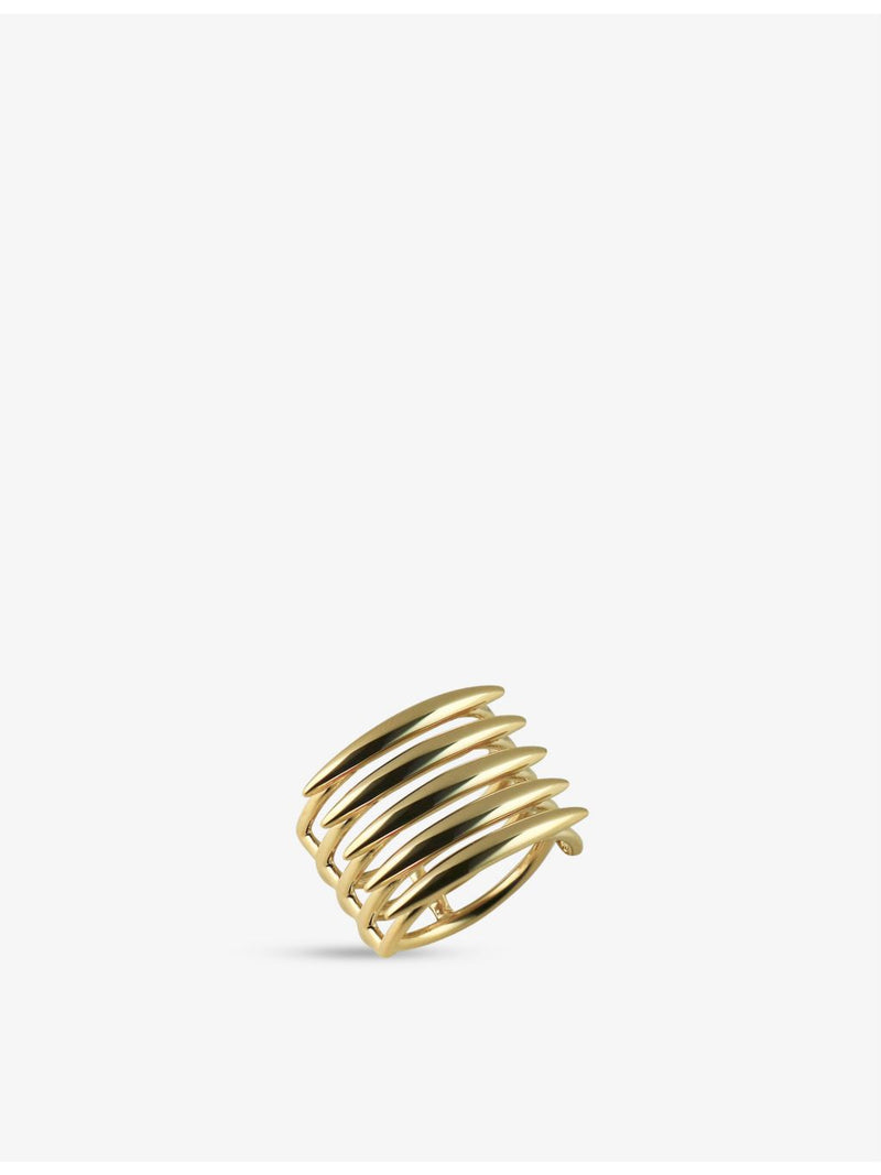 Shaun Leane yellow gold-plated vermeil silver quill ring 16mm (British brand)