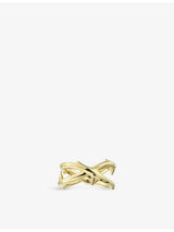 selfridges Shaun Leane Rose Thorn Yellow Gold-Plated Vermeil Silver Ring- Buy online at McGrocer