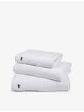 Lacoste Le Croco embroidered cotton wash mitt 16cm x 21cm (British brand)