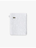Lacoste Le Croco embroidered cotton wash mitt 16cm x 21cm (British brand)