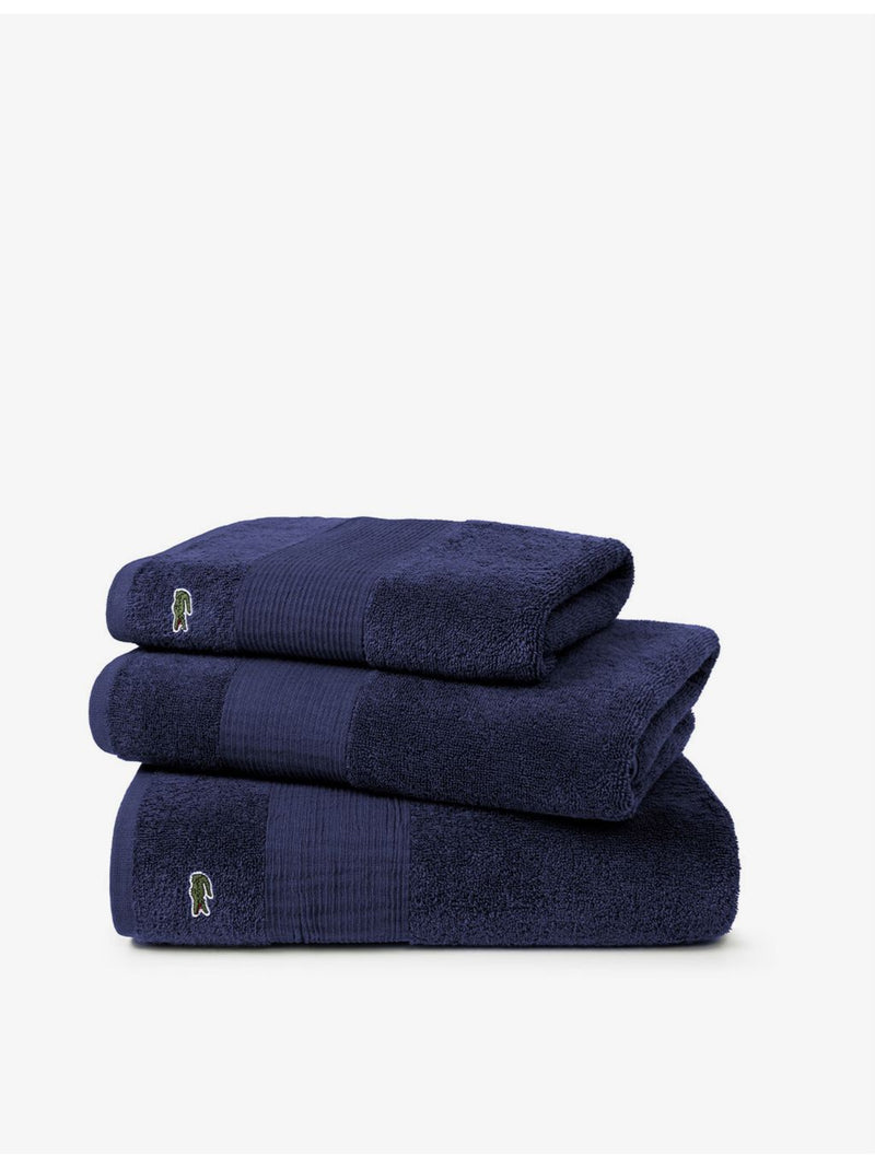 Lacoste Le Croco embroidered cotton bath towel 70x140cm (British brand)