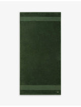 selfridges Lacoste Le Croco Logo-Embroidered Cotton Bath Towel 70cm x 140cm- Buy online at McGrocer