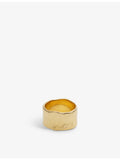 Monica Vinader Siren Muse Bold ring in 18ct yellow gold vermeil, UK version