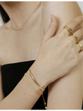 Monica Vinader Nura cross over ring, imported from the UK