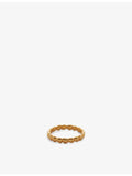 Monica Vinader yellow gold-plated vermeil sterling silver eternity ring (British brand)