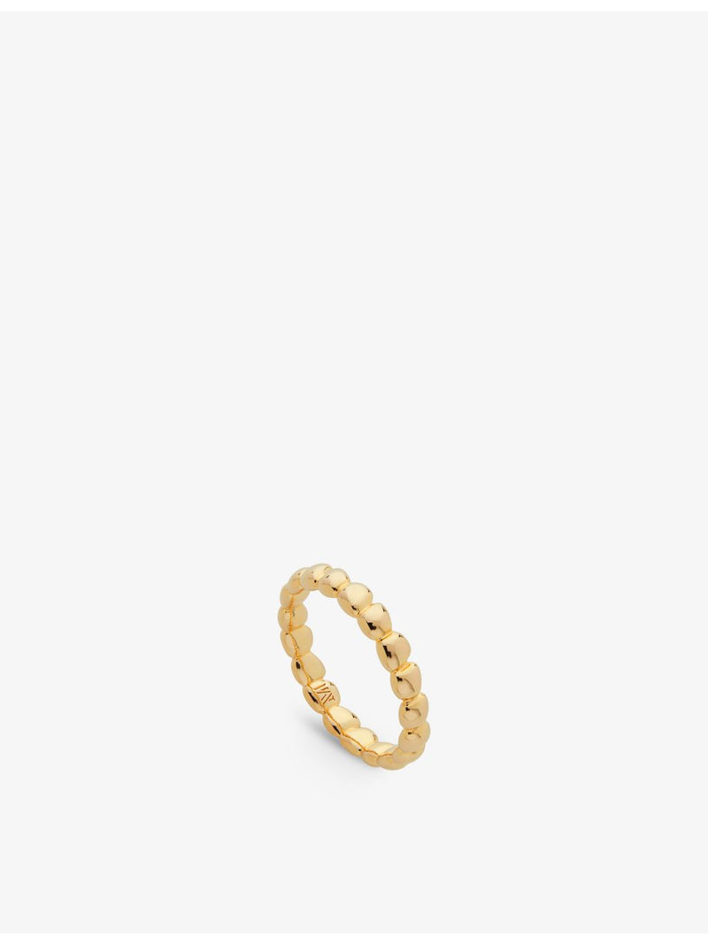 Monica Vinader yellow gold-plated vermeil sterling silver eternity ring (British brand)
