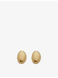 Monica Vinader Nura Pebble gold-plated sterling silver stud earrings (British brand)
