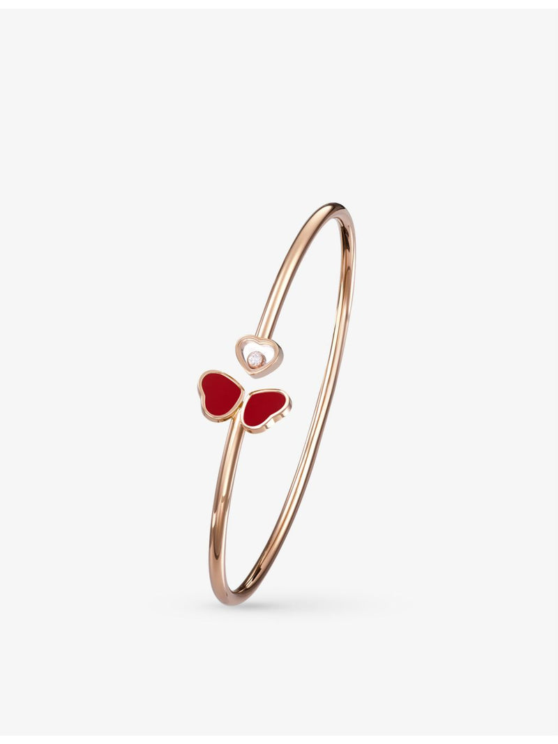 Chopard Happy Hearts Wings rose-gold bracelet, imported from the UK