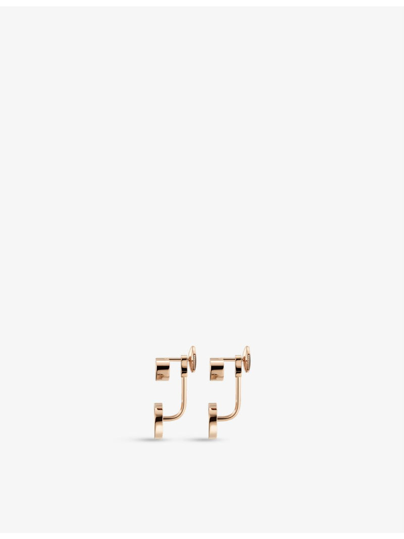 Chopard 18ct rose gold diamond earrings 0.44ct, imported from the UK