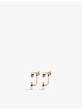 Chopard Happy Hearts earrings 18ct rose gold diamond mother-of-pearl - British product