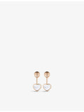 Chopard Happy Hearts earrings 18ct rose gold diamond mother-of-pearl - British product