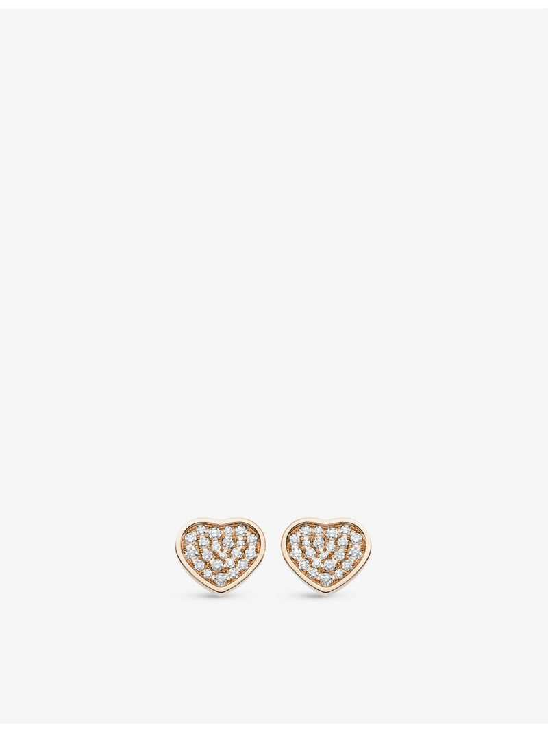 Chopard Happy Hearts rose gold diamond earrings 0.8ct, UK version