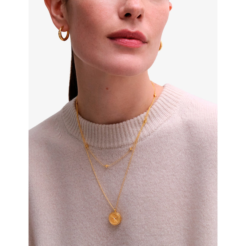 Astley Clarke white sapphire station necklace 40.64cm (British brand)