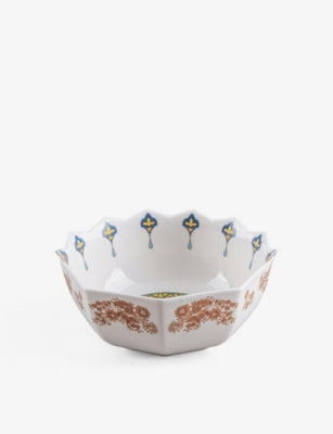 Seletti abstract-pattern bone china bowl, 15.5cm, imported from the UK