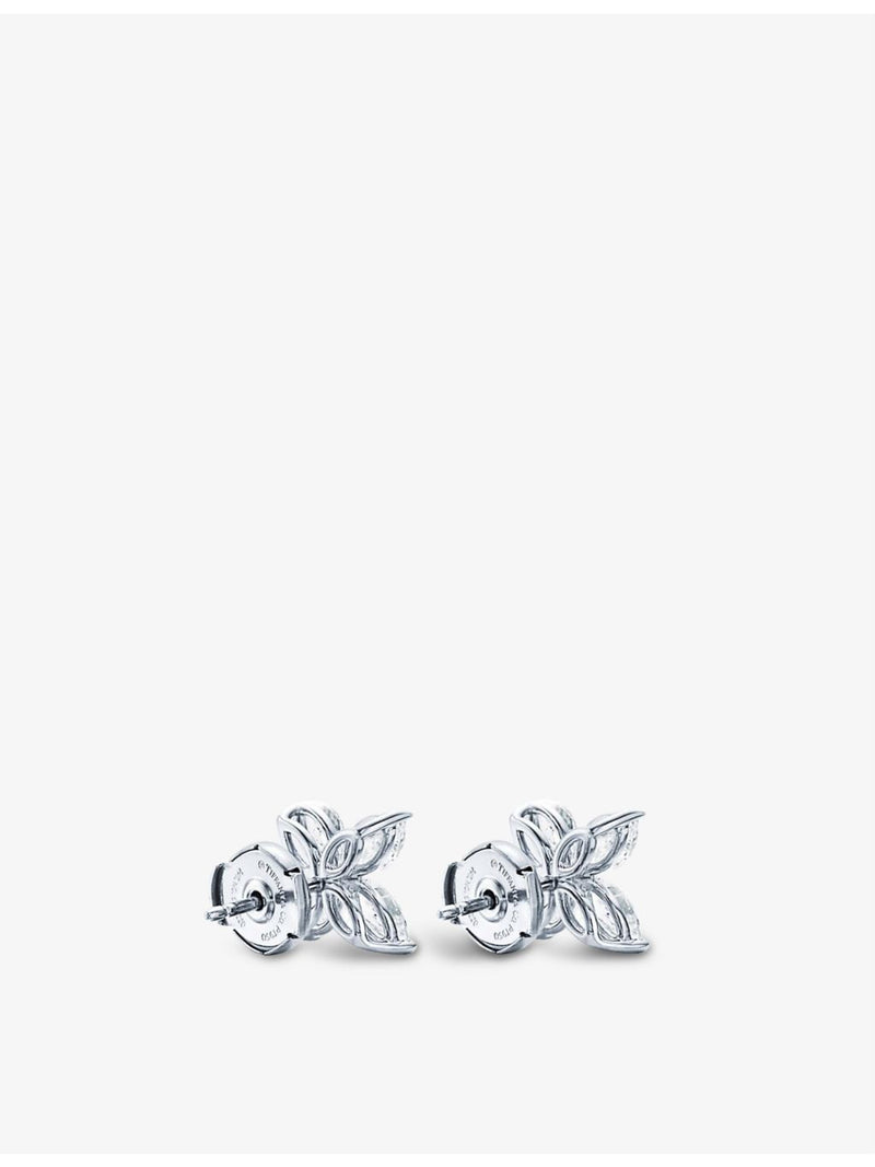 Tiffany & Co. platinum marquise diamond studs 1.62ct, imported from the UK