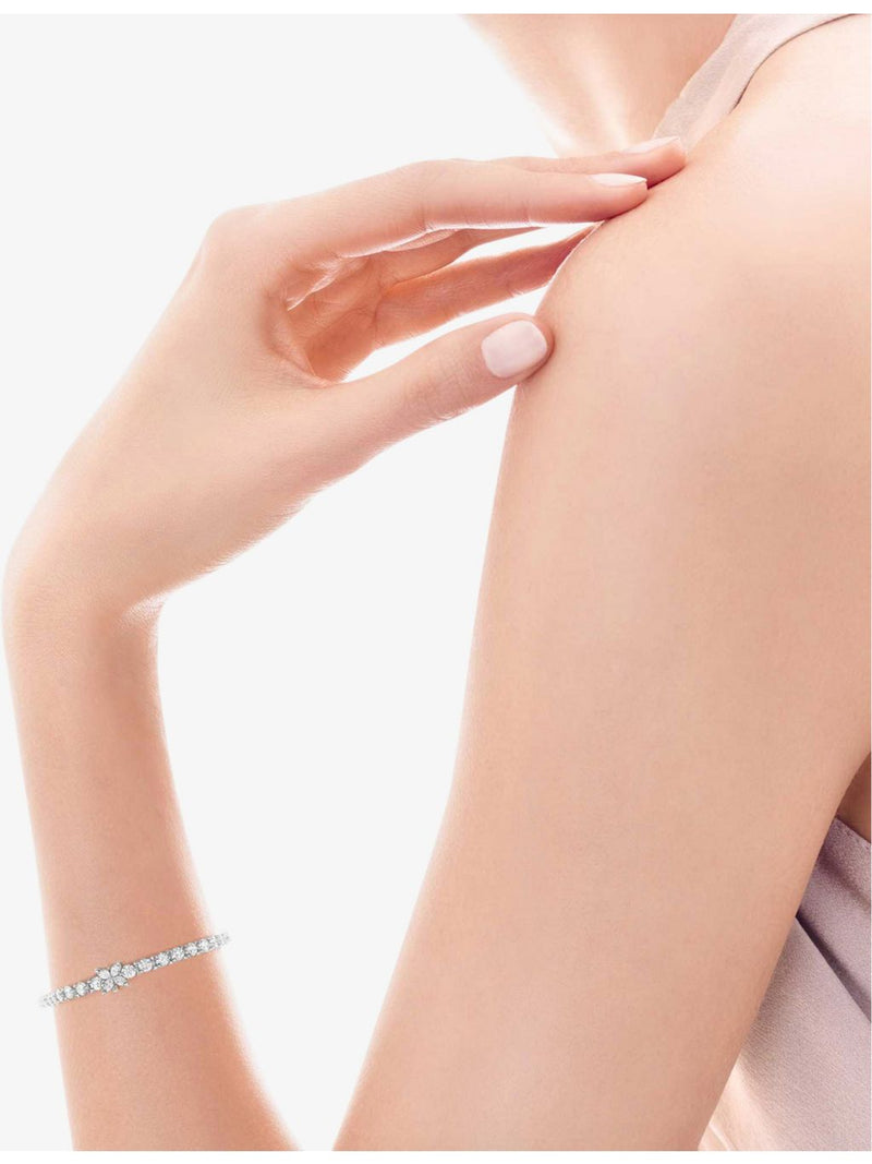 Tiffany Victoria platinum diamond tennis bracelet 7 inch (British brand)