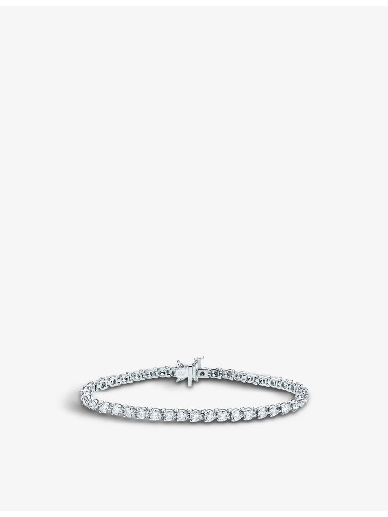 Tiffany Victoria platinum diamond tennis bracelet 7 inch (British brand)