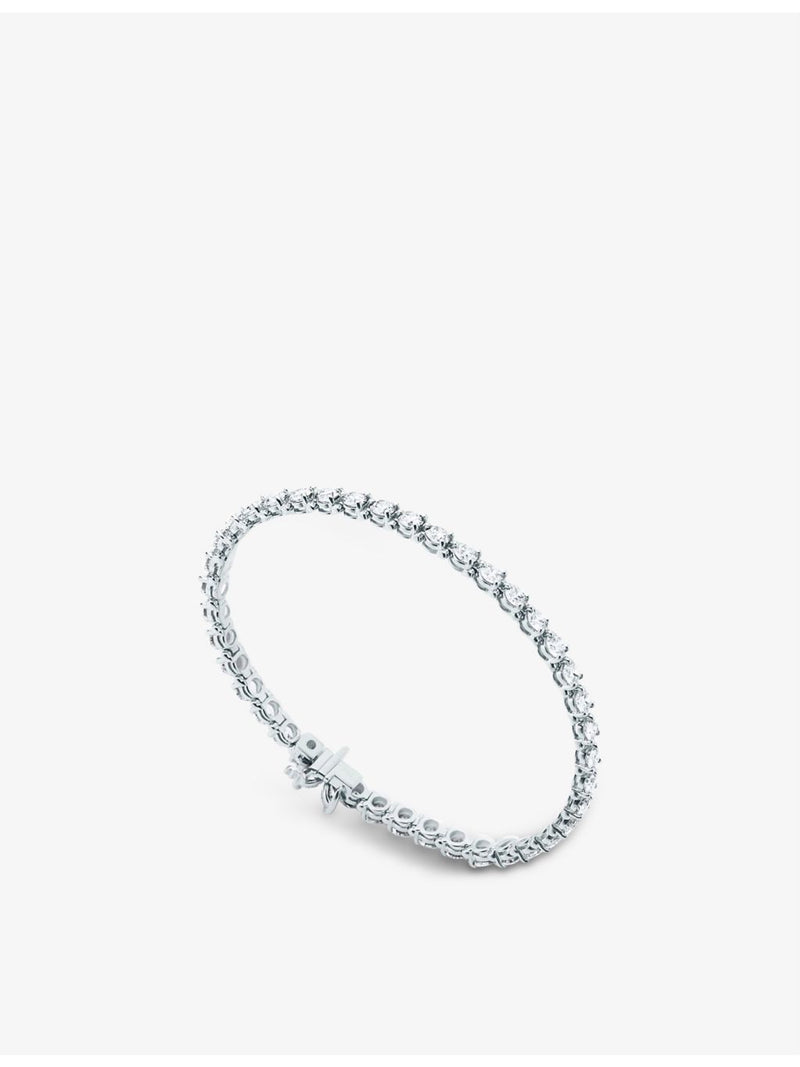 Tiffany Victoria platinum diamond tennis bracelet 7 inch (British brand)