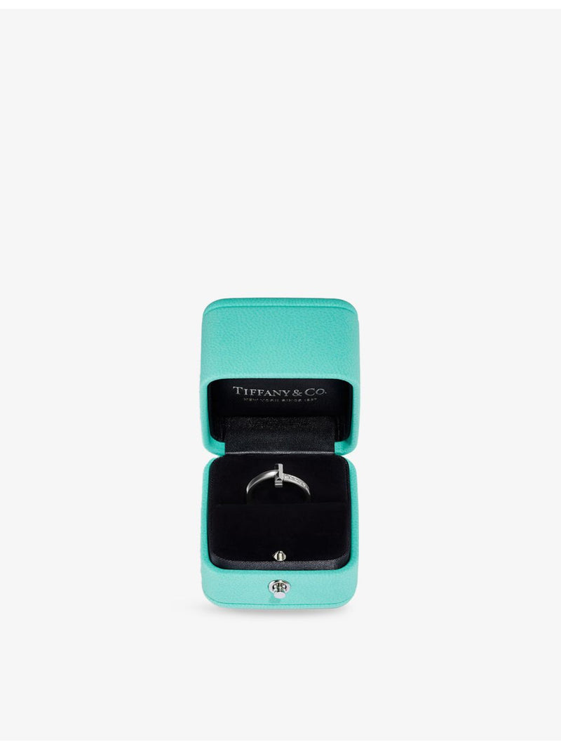 Tiffany T1 narrow diamond ring 18ct white gold, imported from the UK