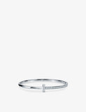 Tiffany & Co. T1 Narrow Small 18ct White Gold 0.92ct Diamond Bracelet