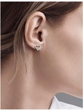 Tiffany & Co. extra-mini heart platinum diamond earrings 0.13ct - British product