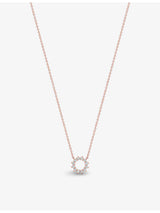 selfridges Tiffany & Co. Open Circle Mini 18ct Rose Gold 0.23ct Round Brilliant-Cut Diamond Pendant Necklace- Buy online at McGrocer