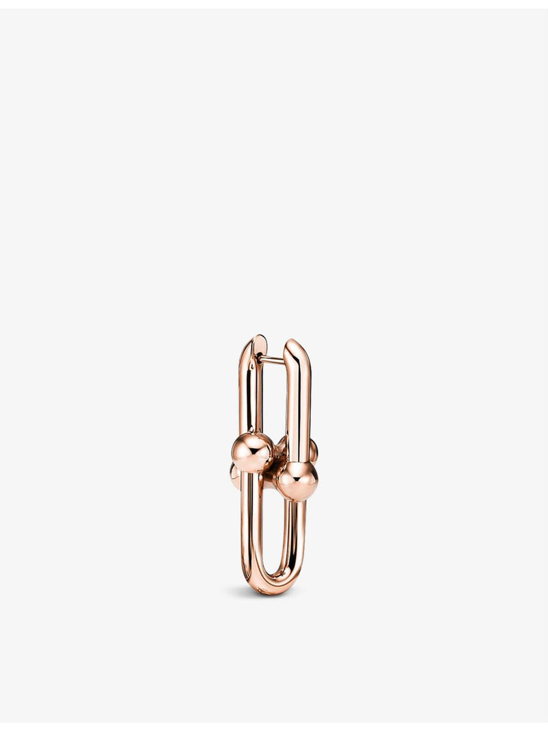 Tiffany HardWear small 18ct rose-gold earrings (British brand)