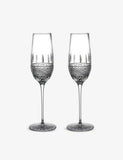 Waterford crystal flutes Irish Lace set of two (British brand)
