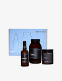 Earl of East Mezame gift set with candle, spray, and salts, imported from the UK