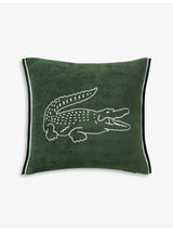 selfridges Lacoste Logo-embellished Jersey Cushion Cover 45cm- Buy online at McGrocer