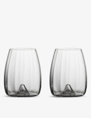 Waterford crystal stemless wine glasses set of two 500ml (British brand)