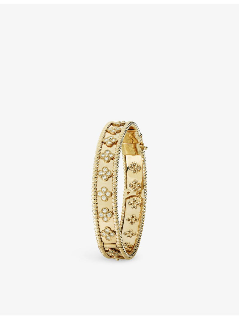 Van Cleef & Arpels medium yellow-gold diamond bracelet, imported from the UK