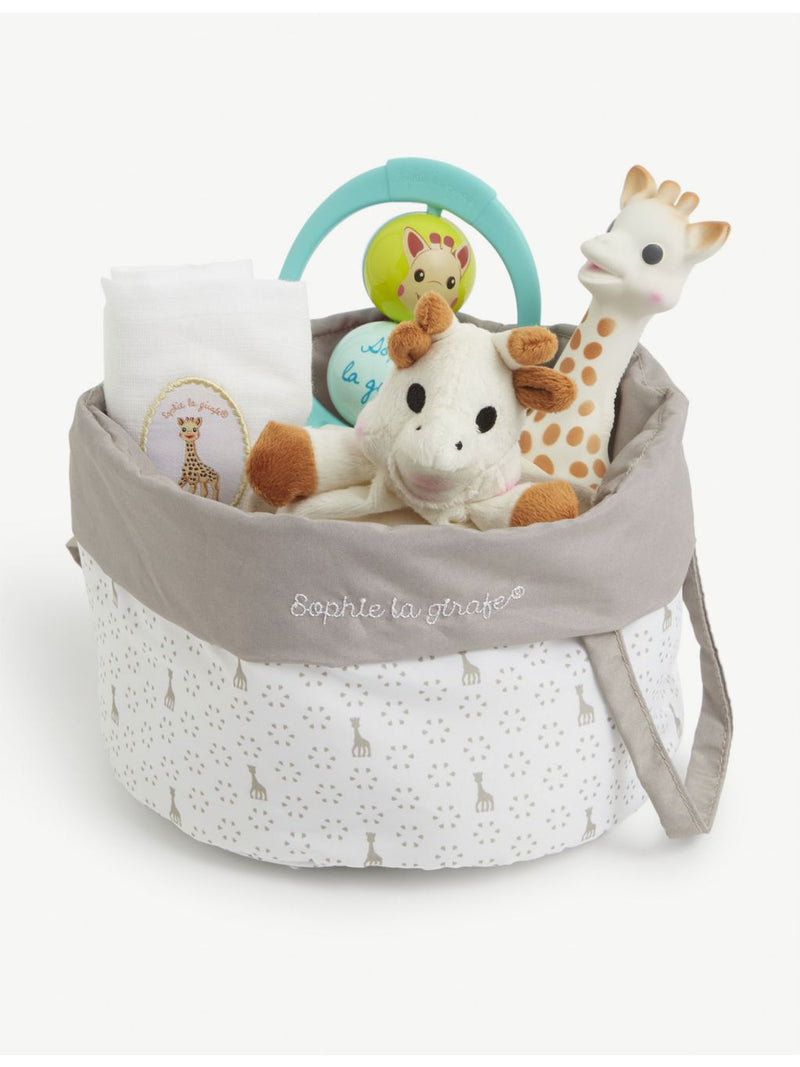 Sophie the Giraffe baby gift set with teether and muslin, UK version