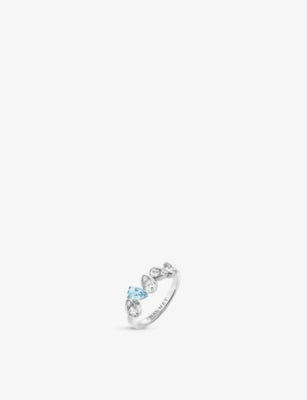 Chaumet Joséphine Ronde d'Aigrettes White-Gold, Diamond and Aquamarine Ring