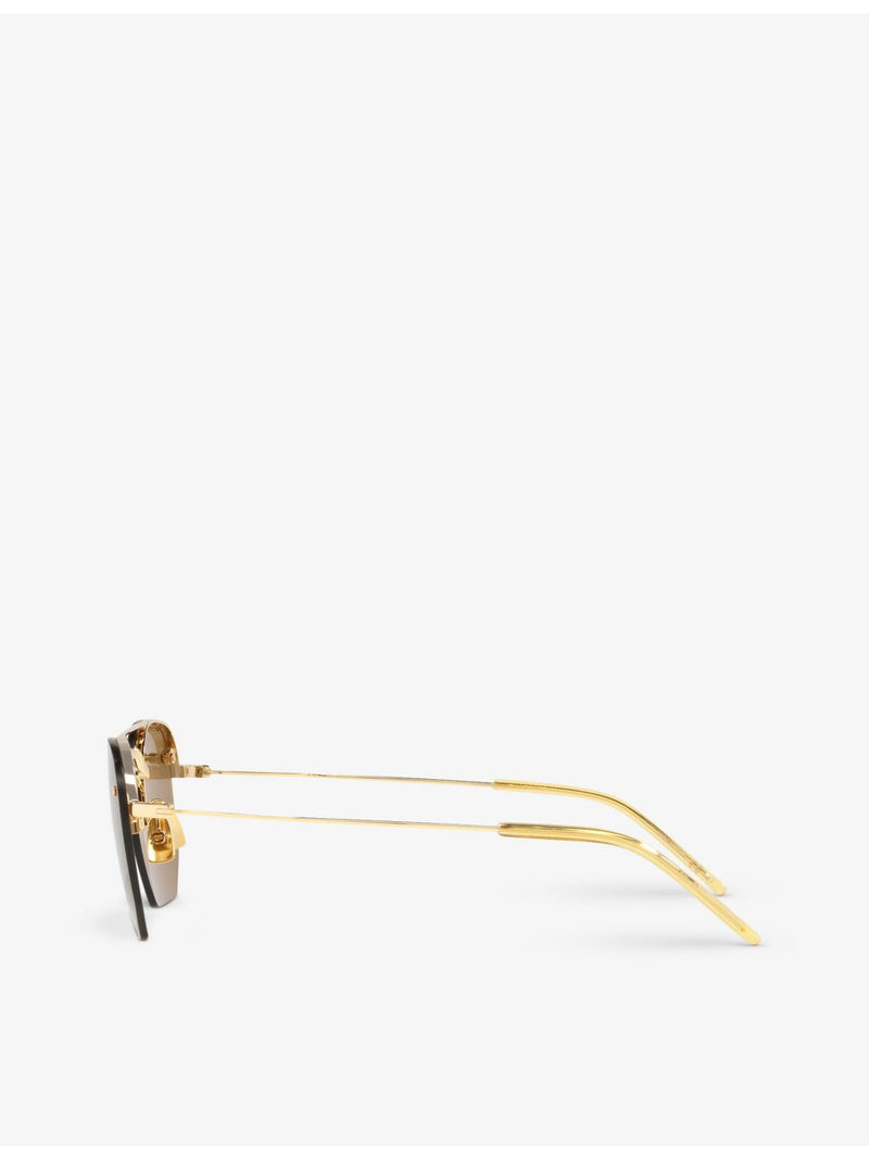 Saint Laurent rimless aviator-frame sunglasses 52mm (British brand)
