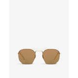 selfridges Saint Laurent SL422 Rimless Aviator-Frame Metal Sunglasses 52mm- Buy online at McGrocer