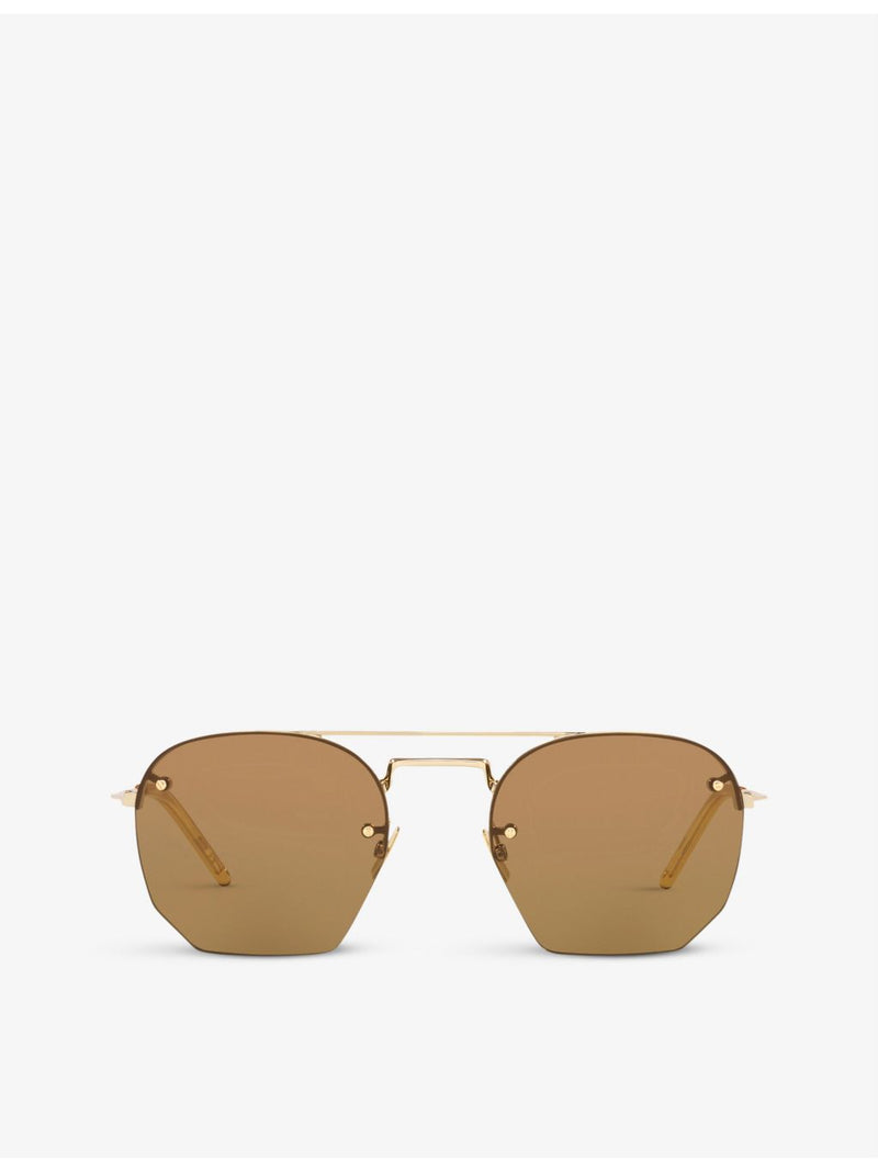 Saint Laurent rimless aviator-frame sunglasses 52mm (British brand)