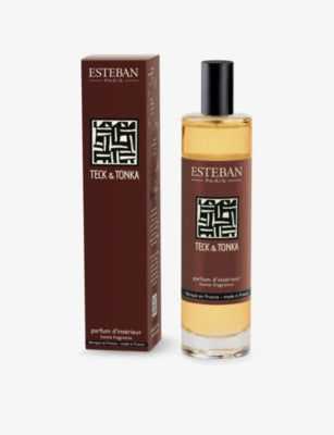 Estéban Teck and Tonka room spray 75ml, imported from the UK