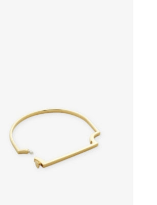 Monica Vinader Signature Skinny 18ct Yellow Gold-Plated Vermeil Bangle Bracelet
